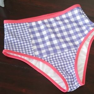 NWT Lolli Sugar Coast Gingham Swim Brief